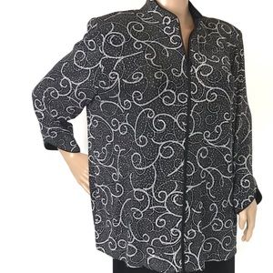 Alex Evenings Sparkle Jacket XL NWT